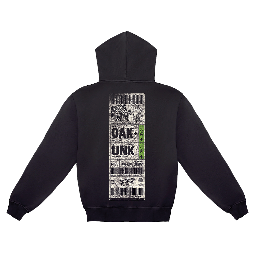 BAGGAGE CLAIM HOODIE (BLACK)