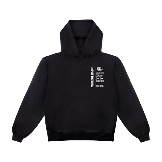 BAGGAGE CLAIM HOODIE (BLACK)