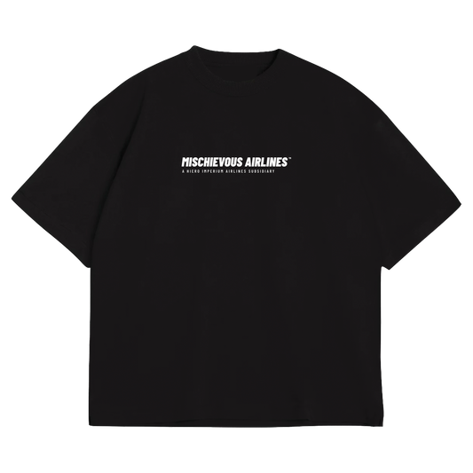 BOARDING PASS TEE (BLACK)